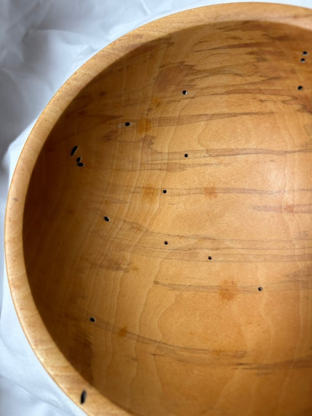 Warren Carpenter Ambrosia Box Elder Bowl • Signed • Hand‑Turned Art - Picture 5 of 9